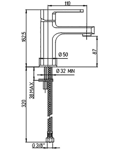 Смеситель для раковины Paini Ovo 86CR205 Хром