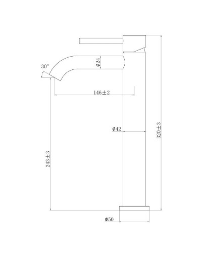 Смеситель для раковины Bronze De Luxe Scandi 9012B