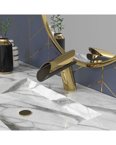 Смеситель для раковины Paini Morgana 73OP211LZKM Золото Коричневый