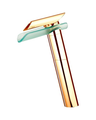 Смеситель для раковины Paini Morgana 73OP205VRLL Золото Стекло