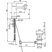 Смеситель для раковины Paini Arena 92CR211FTKM Хром