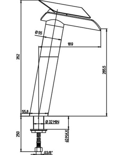 Смеситель для раковины Paini Morgana 73CR205LZLL Хром Коричневый