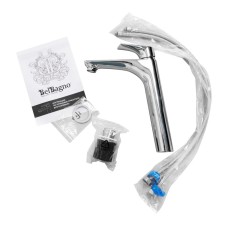 Смеситель для накладных раковин без донного клапана BelBagno MARINO-LMC-CRM-W0