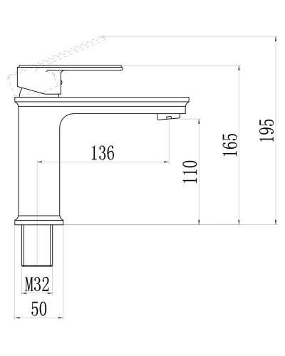 Смеситель для раковины Savol 300 S-600301