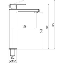 Смеситель для раковины Savol 700 S-600701G