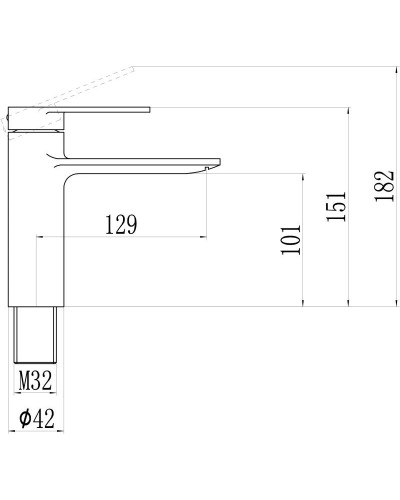 Смеситель для раковины Savol 800 S-601811