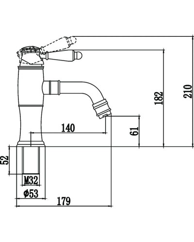 Смеситель для раковины Savol 66H S-006611H
