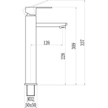Смеситель для раковины Savol 304 S-SUS2001