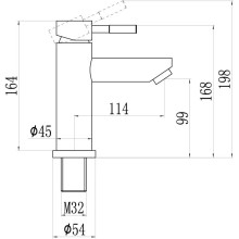 Смеситель для раковины Savol 304 S-SUS1002
