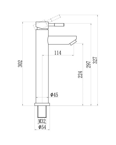 Смеситель для раковины Savol 304 S-SUS2002