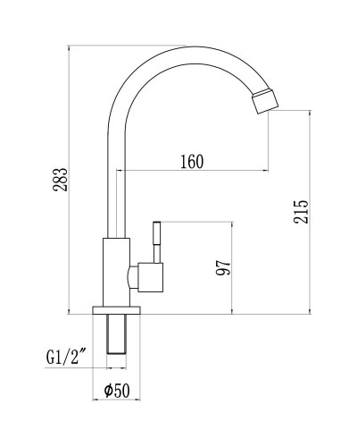 Кран для холодной воды Savol 304 SUS7002-1
