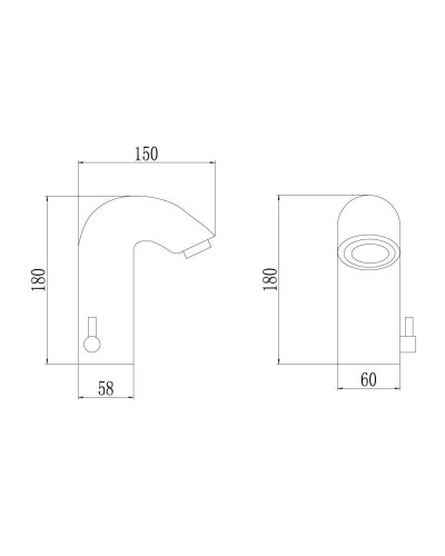 Смеситель для раковины бесконтактный Savol S-GY8862