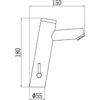 Смеситель для раковины бесконтактный Savol S-GY8805