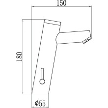 Смеситель для раковины бесконтактный Savol S-GY8805