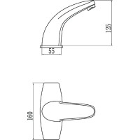 Кран для холодной воды бесконтактный Savol S-GY8808
