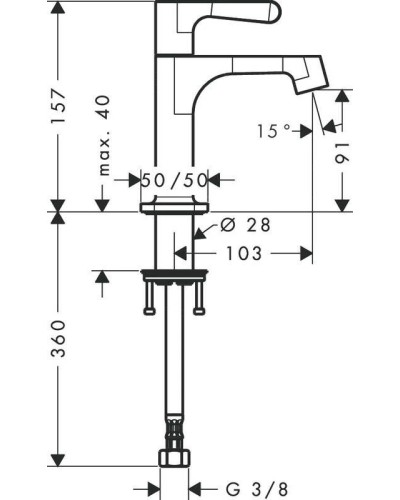 Кран для холодной воды Axor Citterio M 34130000