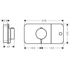 Термостат для душа Axor One 45711000