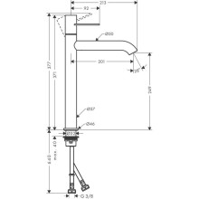 Смеситель для раковины с выпуском Axor Uno 38034000