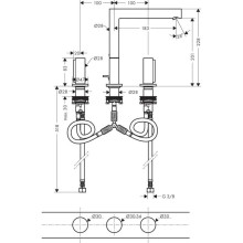 Смеситель для раковины с донным клапаном Axor Uno 45133000
