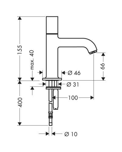 Кран для холодной воды Axor Uno 38130000