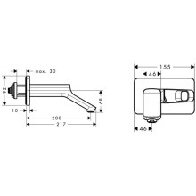 Смеситель для раковины с выпуском Axor Urquiola 11026000