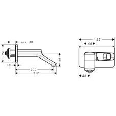 Смеситель для раковины с выпуском Axor Urquiola 11026000
