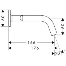 Смеситель для раковины с выпуском Axor Citterio M 34313000