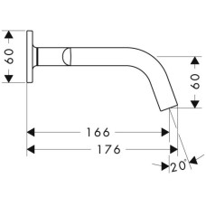 Смеситель для раковины с выпуском Axor Citterio M 34313000