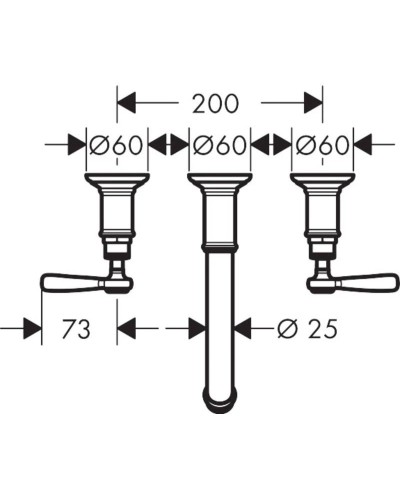Смеситель для раковины с выпуском Axor Montreux 16534000