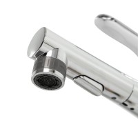 Смеситель для раковины без донного клапана с выдвижным изливом BelBagno BB-LVMD-CRM-W0