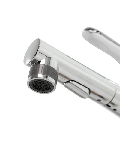 Смеситель для раковины без донного клапана с выдвижным изливом BelBagno BB-LVMD-CRM-W0