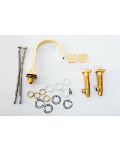 Смеситель для раковины на 3 отверстия CEZARES UNIKA-BLS2-03/24-W0