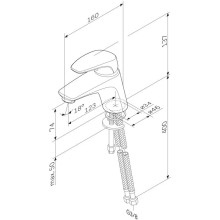 Смеситель для раковины AM.PM Chic F8202164