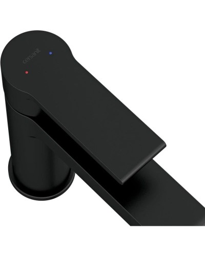 Смеситель для раковины с донным клапаном Cersanit Brasko Black A63111