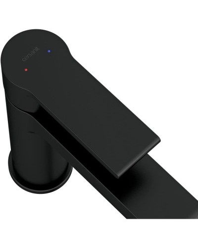 Смеситель для раковины с донным клапаном Cersanit Brasko Black A63107