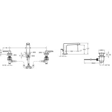 Смеситель для раковины с донным клапаном Jacob Delafon Avid 97352D-CP