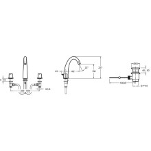 Смеситель для раковины с донным клапаном Jacob Delafon Elevation E18871-CP