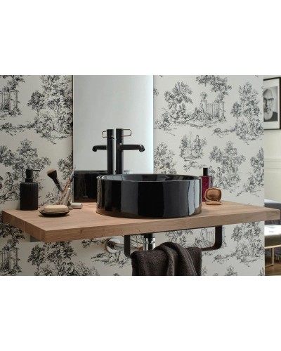 Смеситель для раковины без донного клапана Jacob Delafon Odeon Rive Gauche E21031-GLD-BL