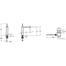 Смеситель для раковины с донным клапаном Jacob Delafon Composed E73053-TT