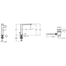 Смеситель для раковины с донным клапаном Jacob Delafon Composed E73159-TT