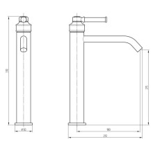 Смеситель для раковины Migliore Ermitage Mini 30211