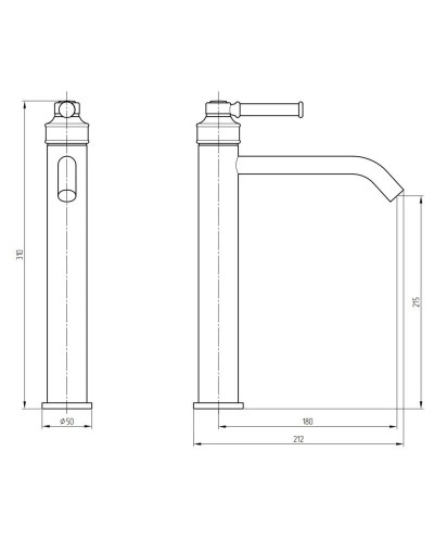 Смеситель для раковины Migliore Ermitage Mini 30211