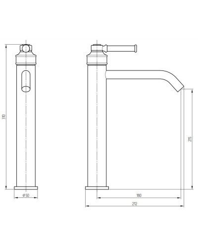 Смеситель для раковины с донным клапаном Migliore Ermitage Mini 31419