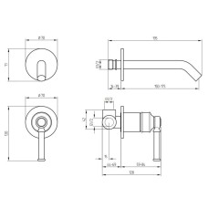 Смеситель для раковины с донным клапаном Migliore Ermitage Mini 31426