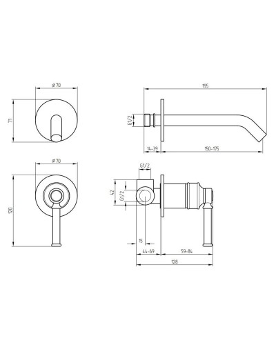Смеситель для раковины Migliore Ermitage Mini 30205