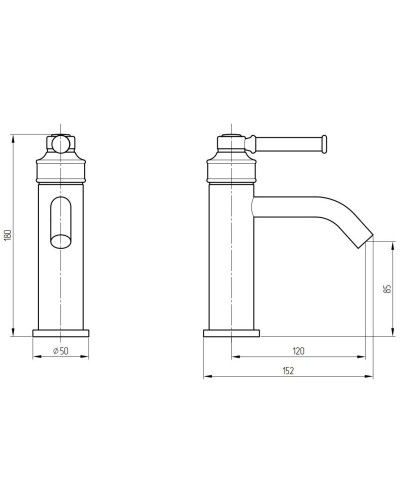 Смеситель для раковины с донным клапаном Migliore Ermitage Mini 31415