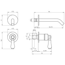 Смеситель для раковины Migliore Ermitage Mini 32179