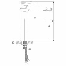 Смеситель для раковины Lemark Status LM4409C Хром