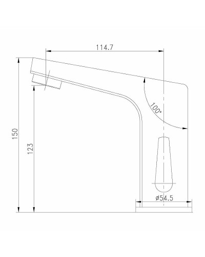 Смеситель для раковины Lemark Project LM4655CE Хром