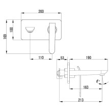 Смеситель для раковины Lemark Melange LM4926CW Хром Белый